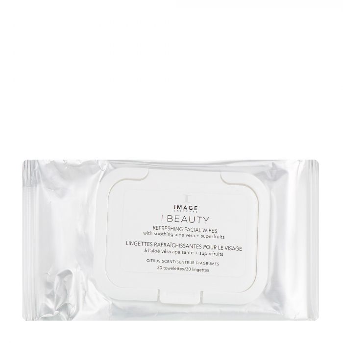 Очищуючі тонізуючі серветки Image Skincare I Beauty Refreshing facial wipes 30шт.