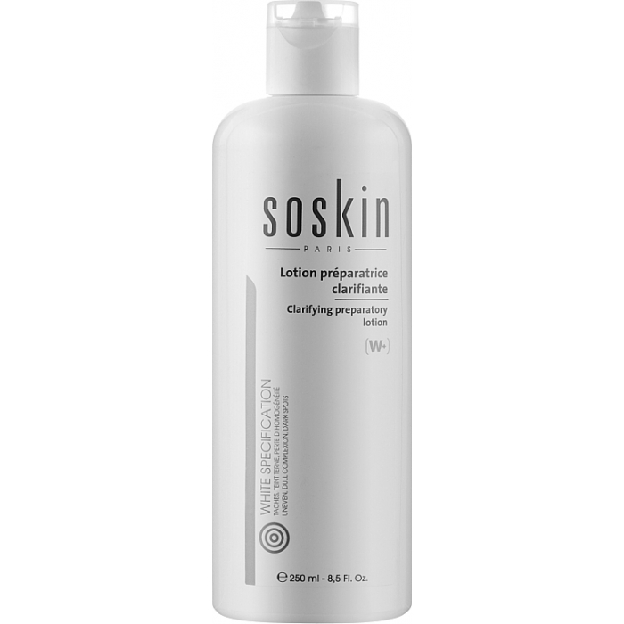 Освітлюючий підготовлюючий тонік-ексфоліант Soskin Clarifying preparatory lotion 250mL