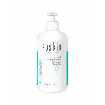 Очищуючий гель для тіла та волосся Soskin Cleansing gel body & hair 500mL