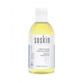 Олія для масажу тіла та голови Soskin Massage oil body & hair scalp 250mL